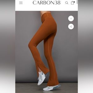 Carbon 38 bootcut split leggings